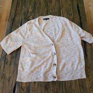 Banana Republic Factory Short Sleeve Sweater Cardigan Large
